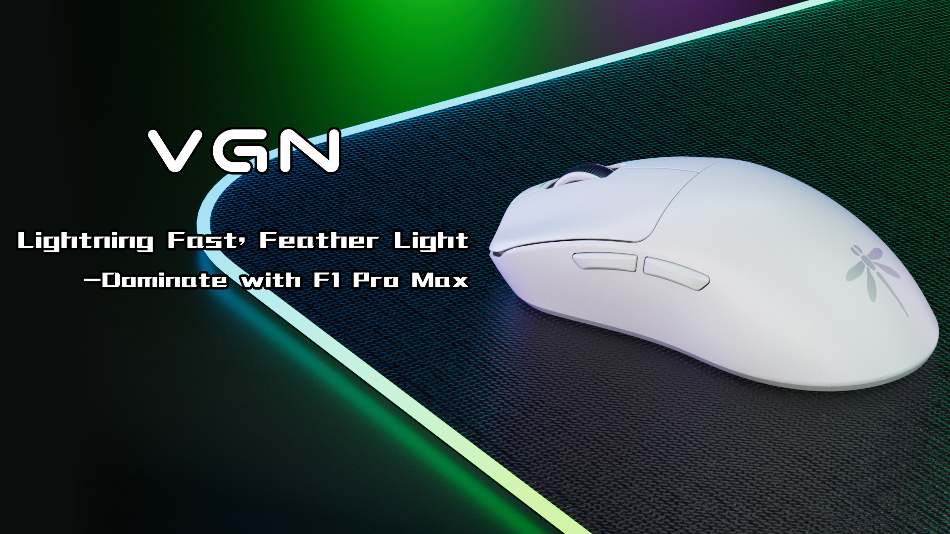 VGN F1 Pro Max Lightspeed Wireless Gaming Mouse with Dual-Mode 2.4