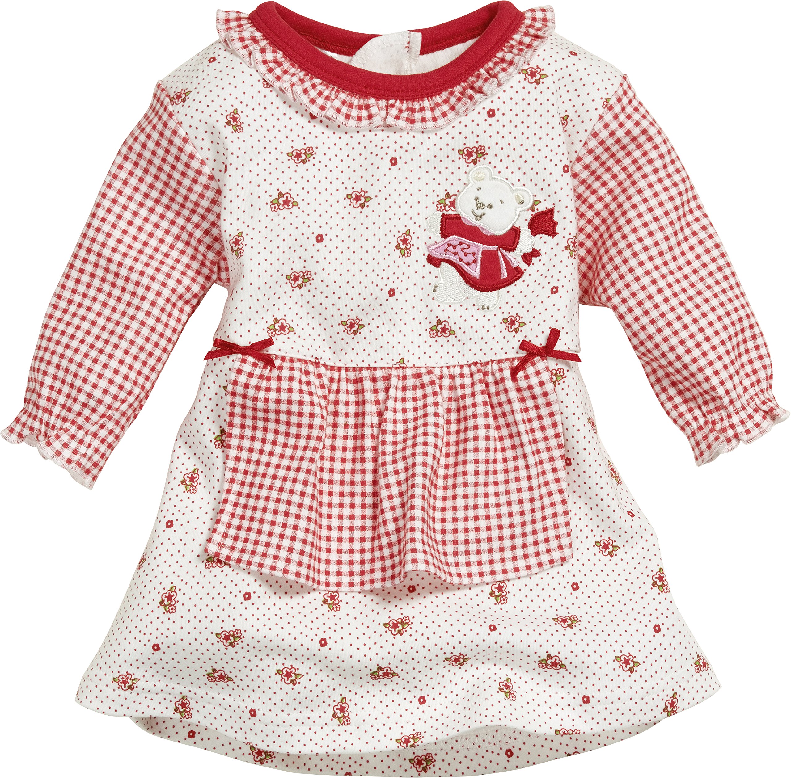 Schnizler Baby Girls' Kleidchen Interlock Bär Sleepsuit
