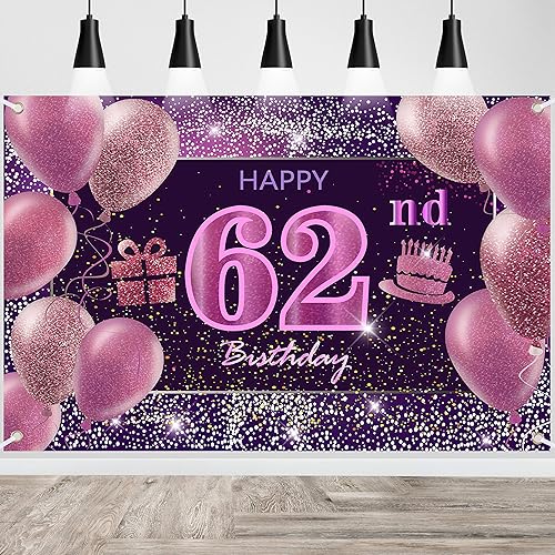 Vista 139 de IMISI Decoraciones de cumpleaños número 19 para niñas, pancarta rosa de feliz cumpleaños para telón de fondo de fiesta