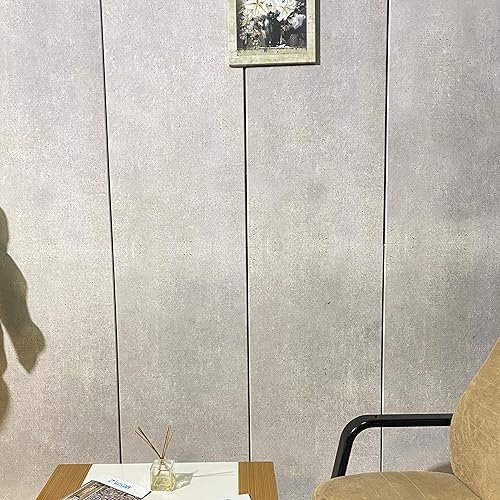 Miniatura 4 de Dundee Deco Paneles de pared 3D efecto concreto revestimiento, paneles de pared con aspecto de cemento gris plateado, revestimiento de espuma de