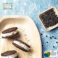 Vista 6 de Chic Leaf - Platos de hoja de palma desechables, biodegradables, aptos para composta - ideales para fiestas y bodas.