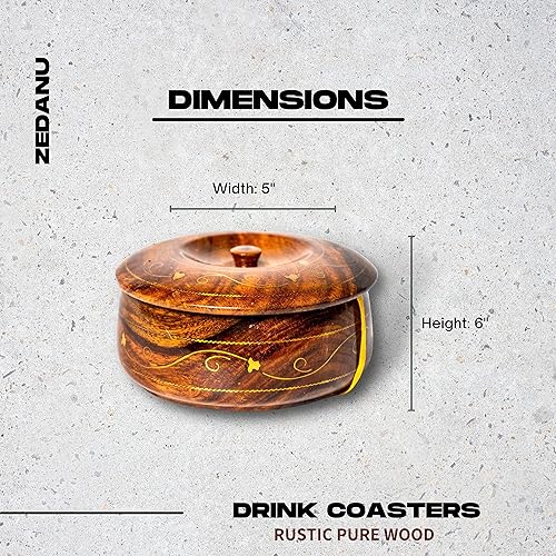 Miniatura 5 de Posavasos decorativos con soporte, posavasos para bebidas, posavasos para mesa de café, juego de 6, posavasos para bebidas lindos, portavasos de