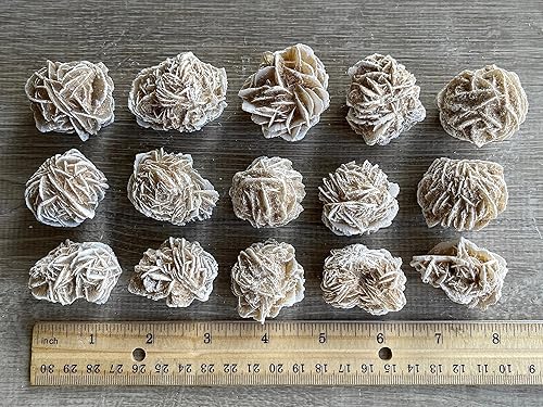 Miniatura 9 de GAF TREASURES Cristales de rosa del desierto crudos al por mayor, piedra natural de rosa del desierto, cristales naturales de rosa del desierto,