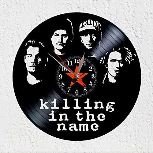 VINY WOODY Horloge Murale Disque Vinyle Groupe Musical Américain de Rap Metal