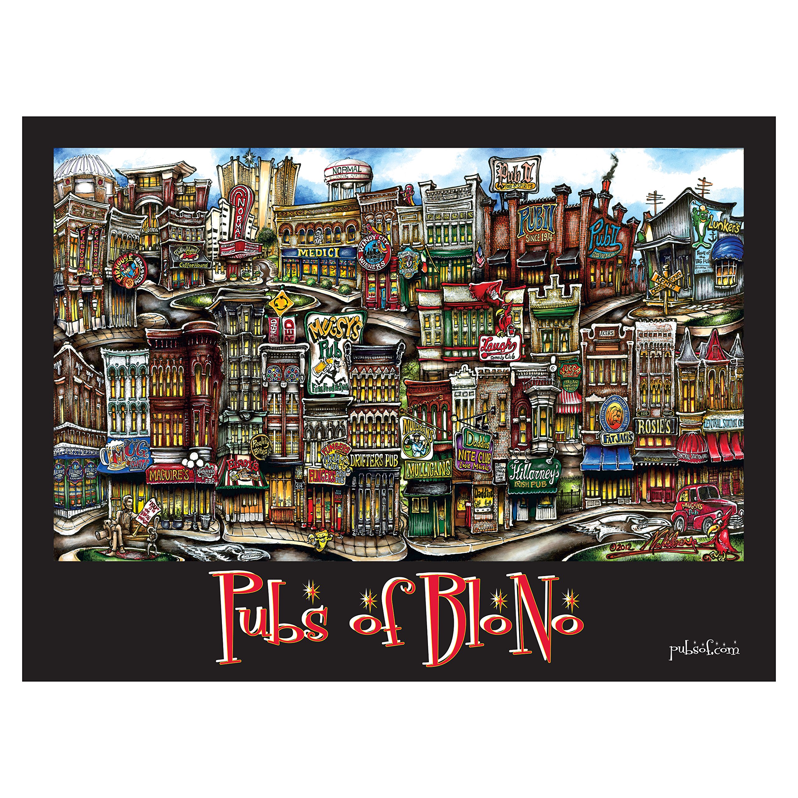 pubsOf Bloomington-Normal IL Poster