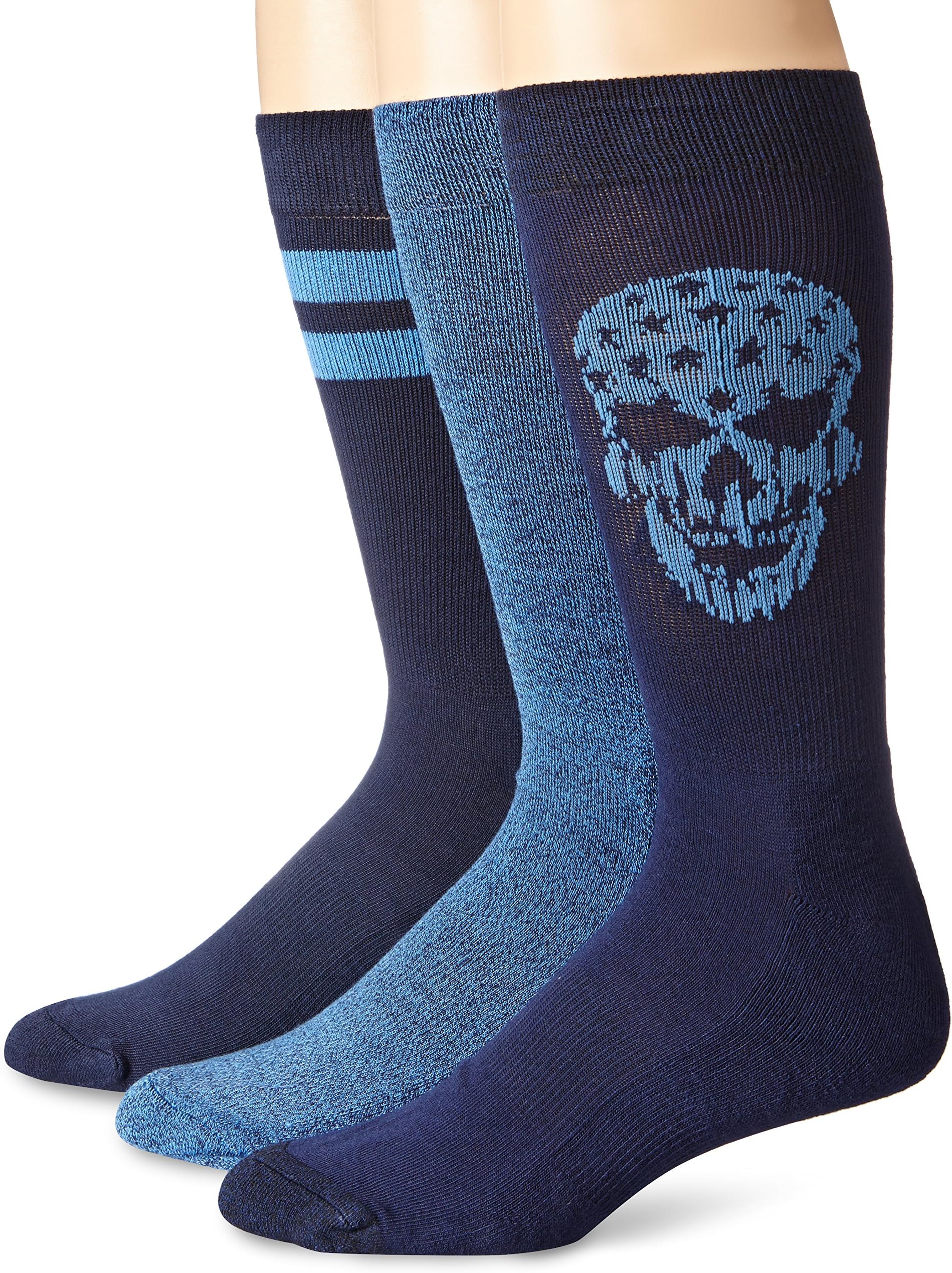 Lucky Men's 3 Pair Pack Athletic Skull Crew Sock