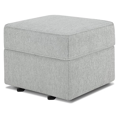 Miniatura 1 de NAMESAKE WillaAlden - Otomana deslizante en tejido gris claro