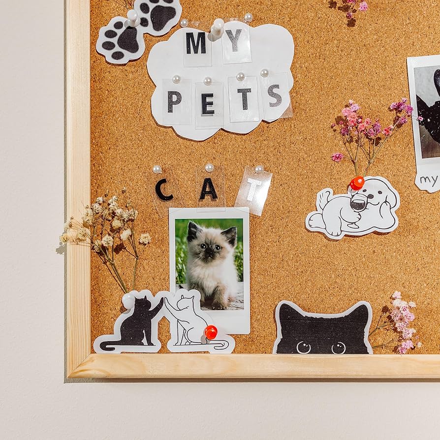 Strisce Sughero Per Pareti 3 Pezzi - Lavagne Autoadesive Con Puntine