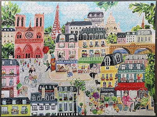 Miniatura 2 de eeBoo Rompecabezas rectangular para adultos de Piece and Love Paris in a Day de 1000 piezas