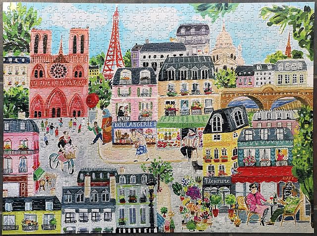 Foto 2 de 7 de eeBoo Paris in a Day Puzzle en cubes 1000 pièce(s) Art