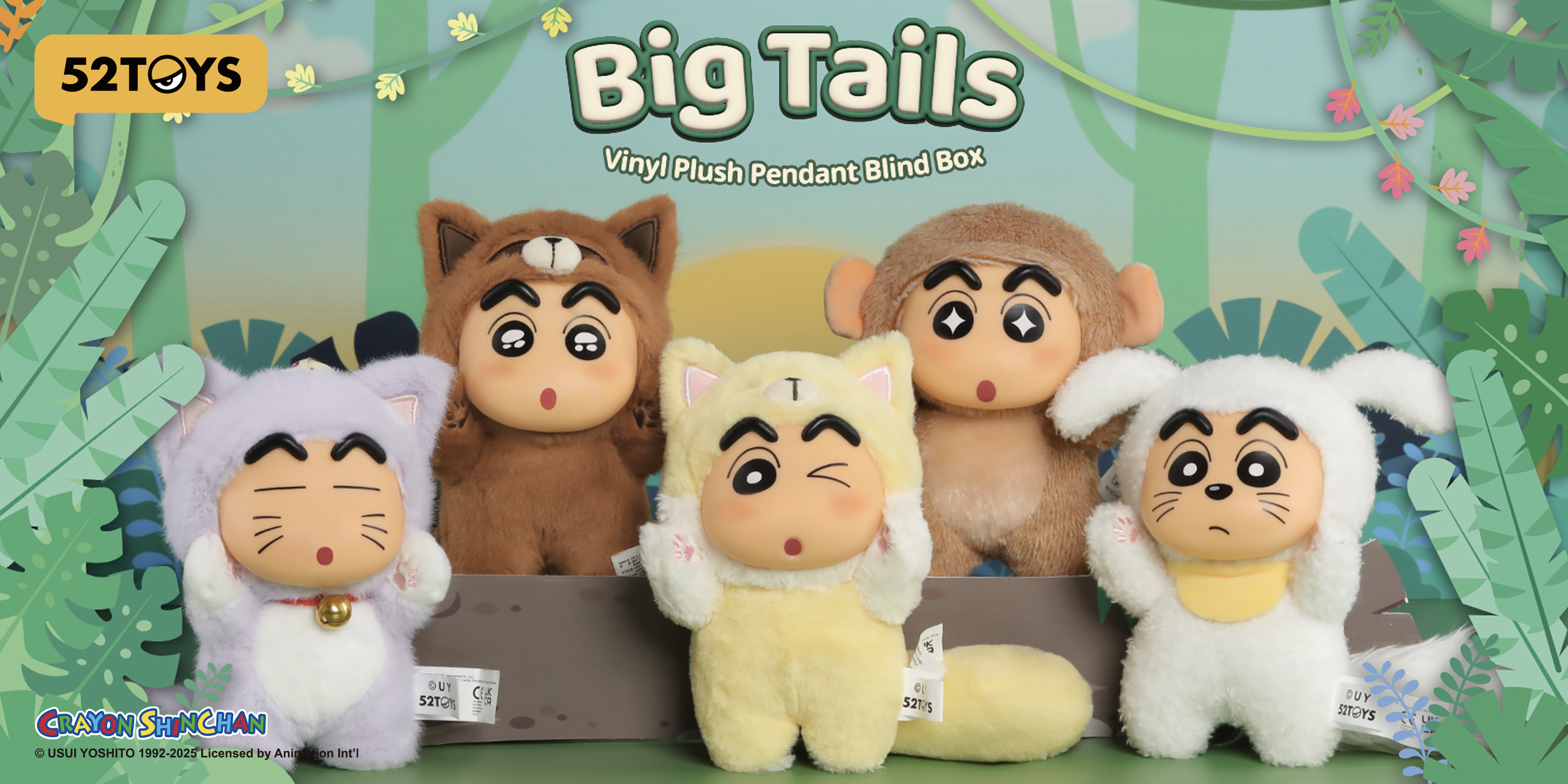 Amazon.com: 52TOYS Crayon Shin-chan Big Tails Series Blind Box