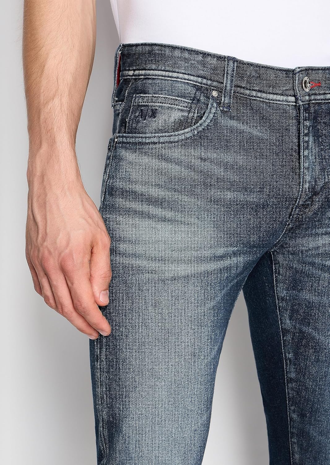 Armani Exchange Mens J14 Skinny Stretch Cotton Twill Denim - Image 5