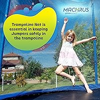 Vista 5 de Upper Bounce Machrus - Red de repuesto para cama elástica de 7.5FT 8FT 9FT 10FT 12FT 13FT 14FT 15FT 16FT - Red de seguridad para postes rectos/arcos