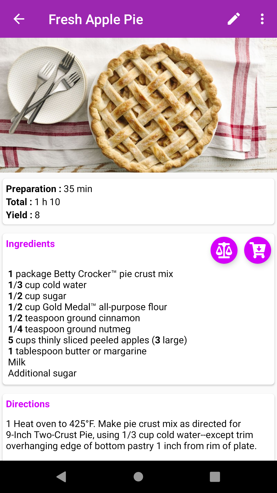 My Recipe Box RecetteTek App on Amazon Appstore