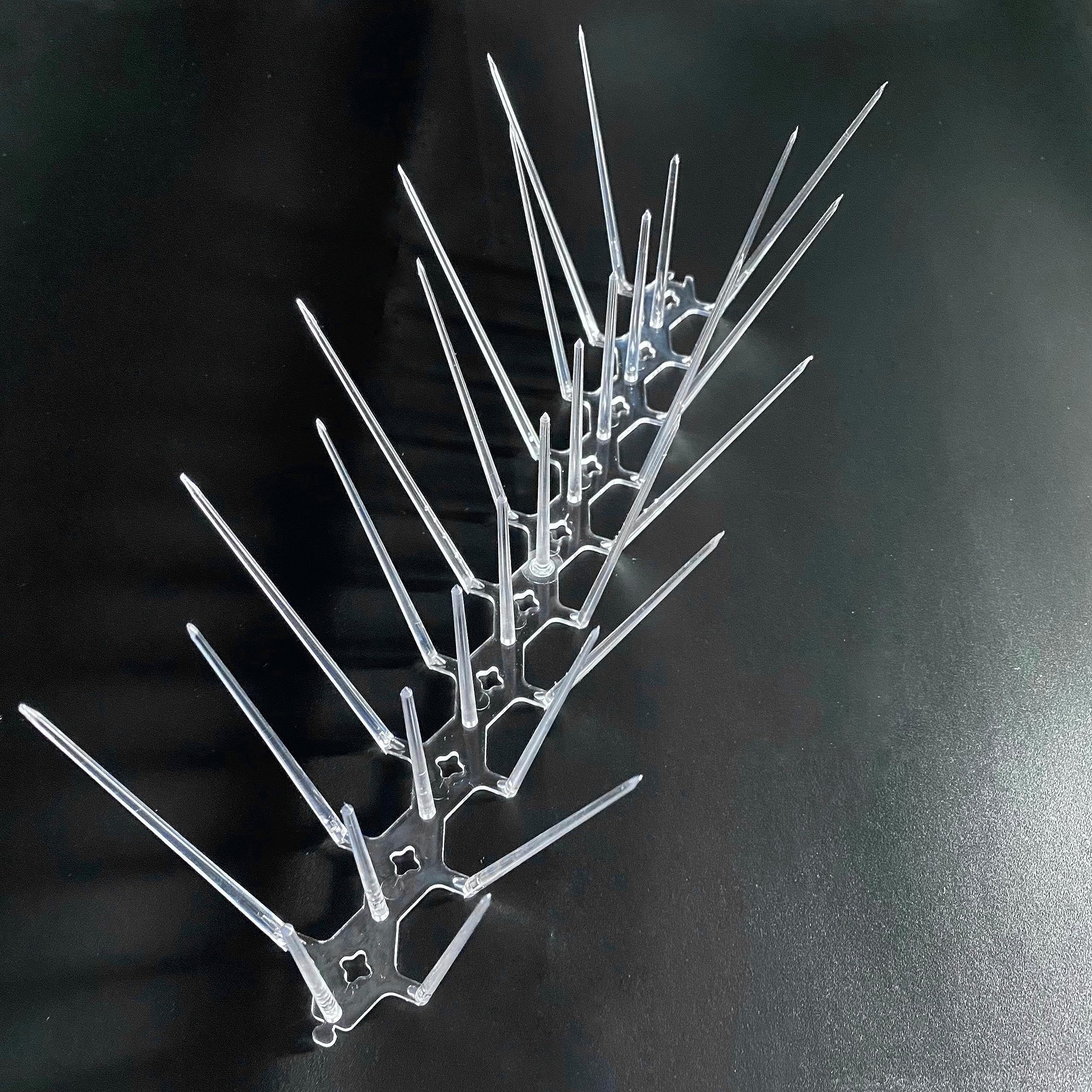 SUMITRA© Bird Spikes | Outdoor Polycarbonate Anti-Bird Spikes for Pigeon and Bird Protection | Durable Plastic for Windows Balconies CCTV | Effective Bird Deterrent Solution for Home Garden (20 pack)