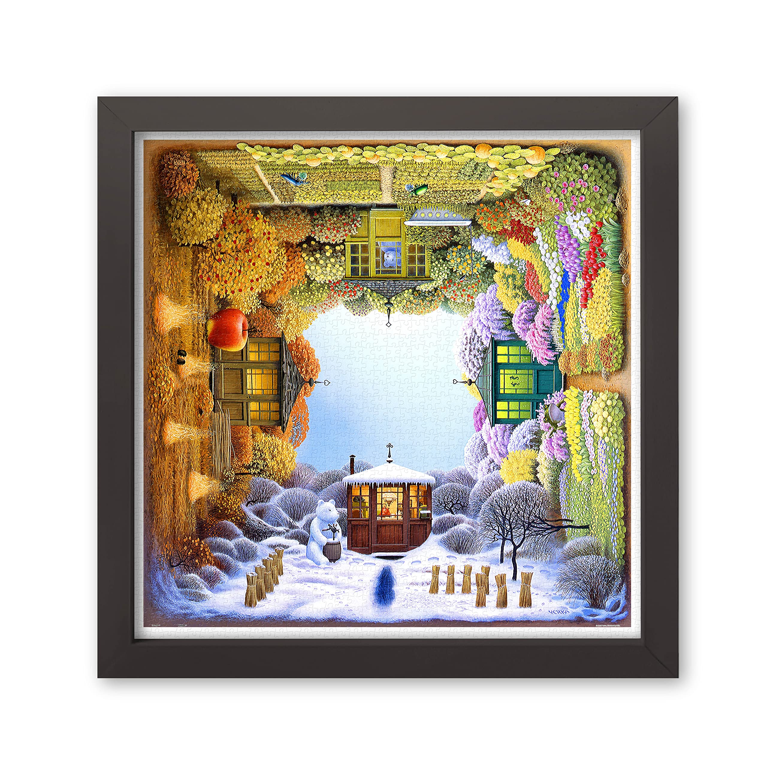 Four Seasons by Jacek Yerka Pintoo - Puzzle de plástico (1600 piezas)
