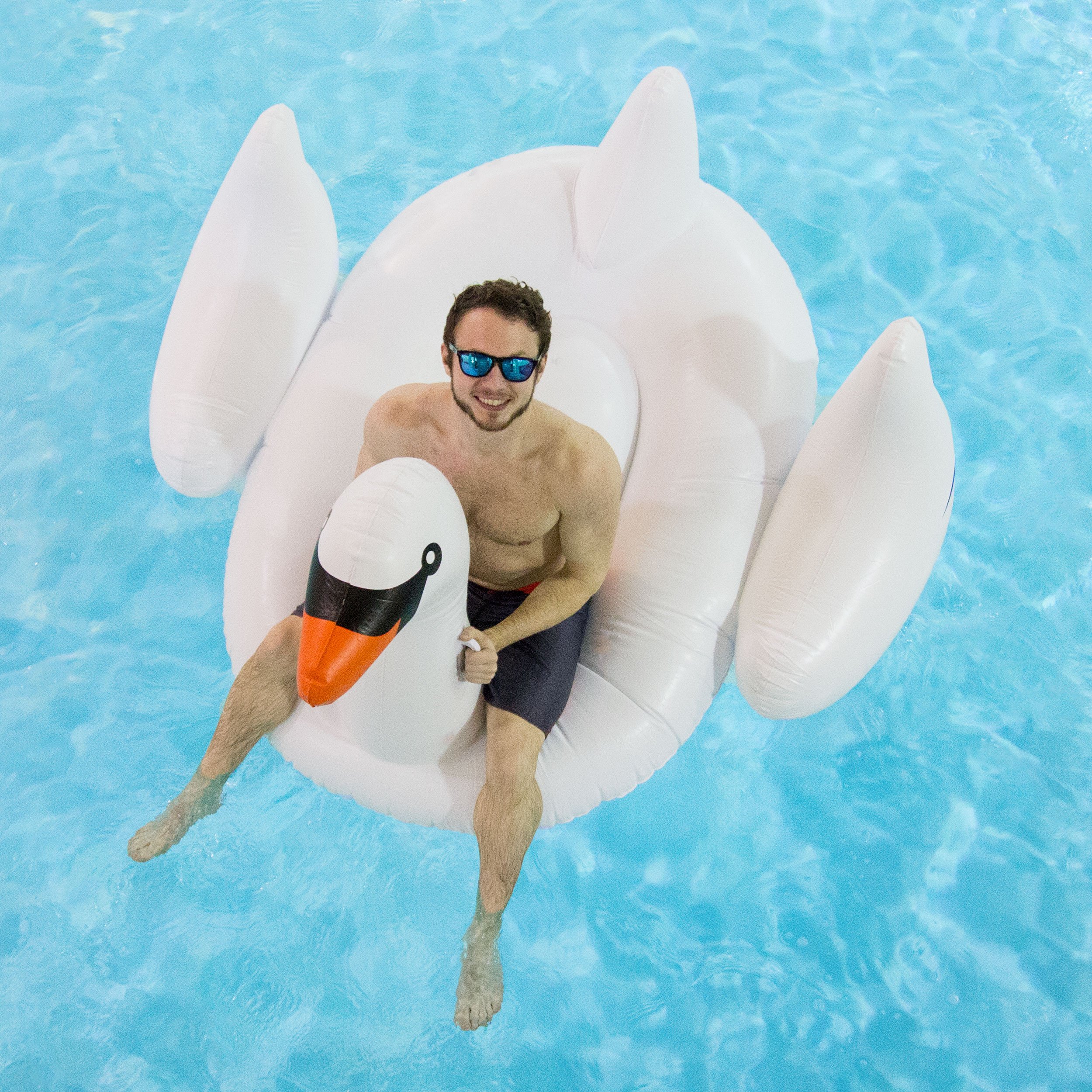 Inflatable Pool Float Swimline 90621 Giant Swan Inflatable Ride-On ...