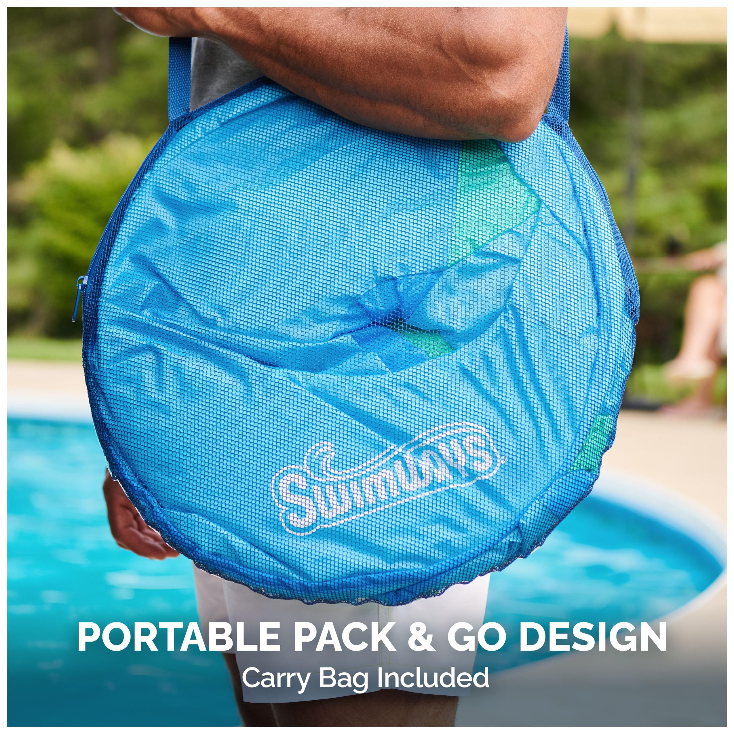 SwimWays Spring Float Papasan Chaise Longue Gonflable avec Valve Hyper-Plate
