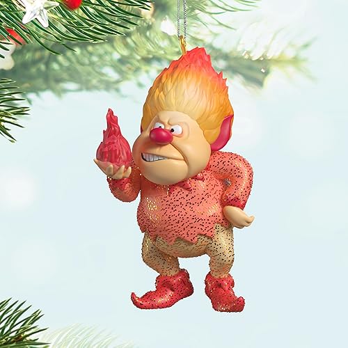 Miniatura 3 de Hallmark Keepsake Adorno de Navidad 2025, el año sin un avaro de calor de Papá Noel con luz, regalos de película de Navidad