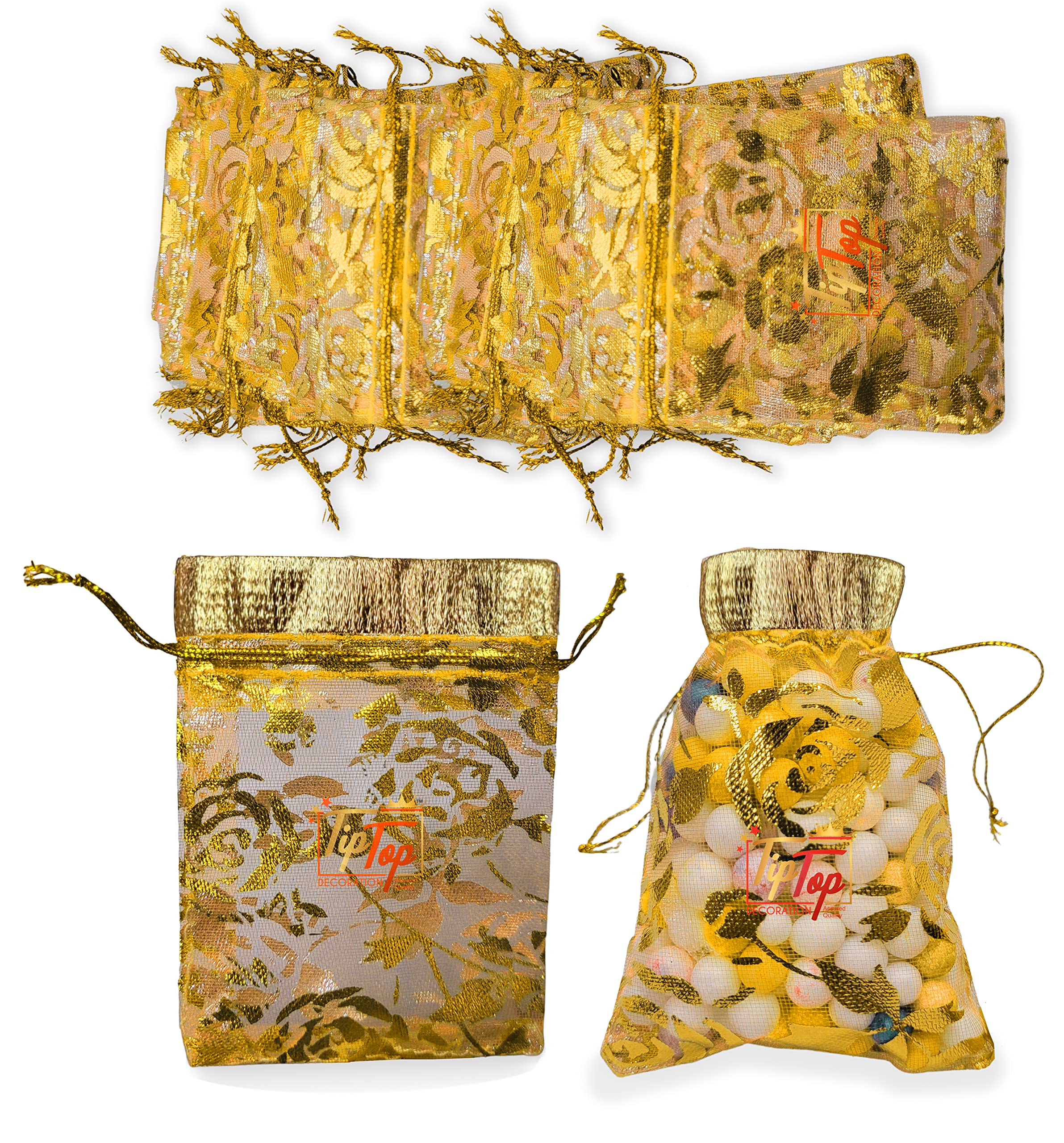 See full amazon price history chart for TIPTOP DECORATION Gold Printed Potli Pouch Batwa Bags For Gift Shagun Nikah Return (Size 7X9 Cm) (Floral Pattern) (25 Pieces, Glitter Gold) TIPTOP DECORATION Gold Printed Potli Pouch Batwa Bags For Gift Shagun Nikah Return (Size 7X9 Cm) (Floral Pattern) (25 Pieces, Glitter Gold) (B0BQCDYGYR) Amazon Price History, Amazon Price Tracker