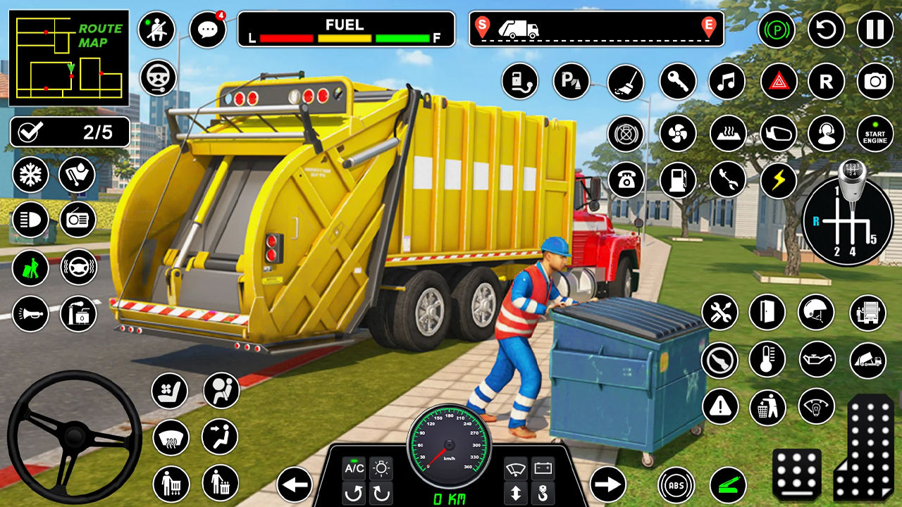 USA City Garbage Truck Simulator Games Free For