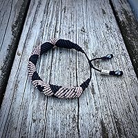 Vista 22 de Rumi Sumaq Nautical Rope Bracelet for Men, Women & Kids - Waterproof Hand-Knotted Adjustable Pull Tie - Martha’s Vineyard Island Map, Sailor Rope &
