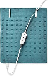 Sunbeam Premium XXL Size Heating Pad with Compact Storage Electric Heating Pad for Back Pain & Larger Muscle Groups 4 Heat Settings 2 Hour Auto Shutoff Moist Heat Option 20 x 24 inch