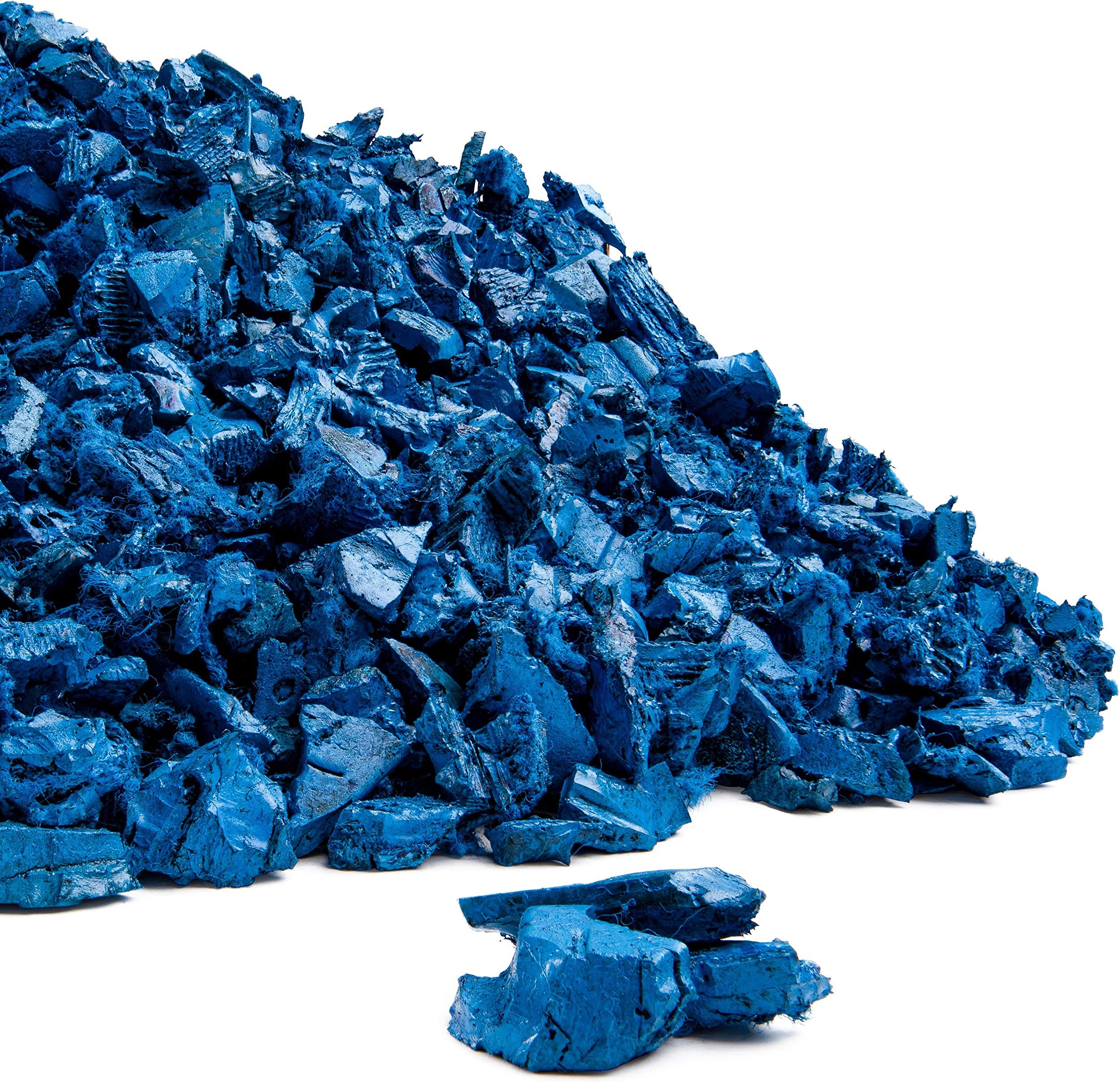 Rubber Mulch Nuggets Protective Flooring for Playgrounds, Swing-Sets, Play Areas, and Landscaping (40 LBS - 1.55 CU. FT., Blue)