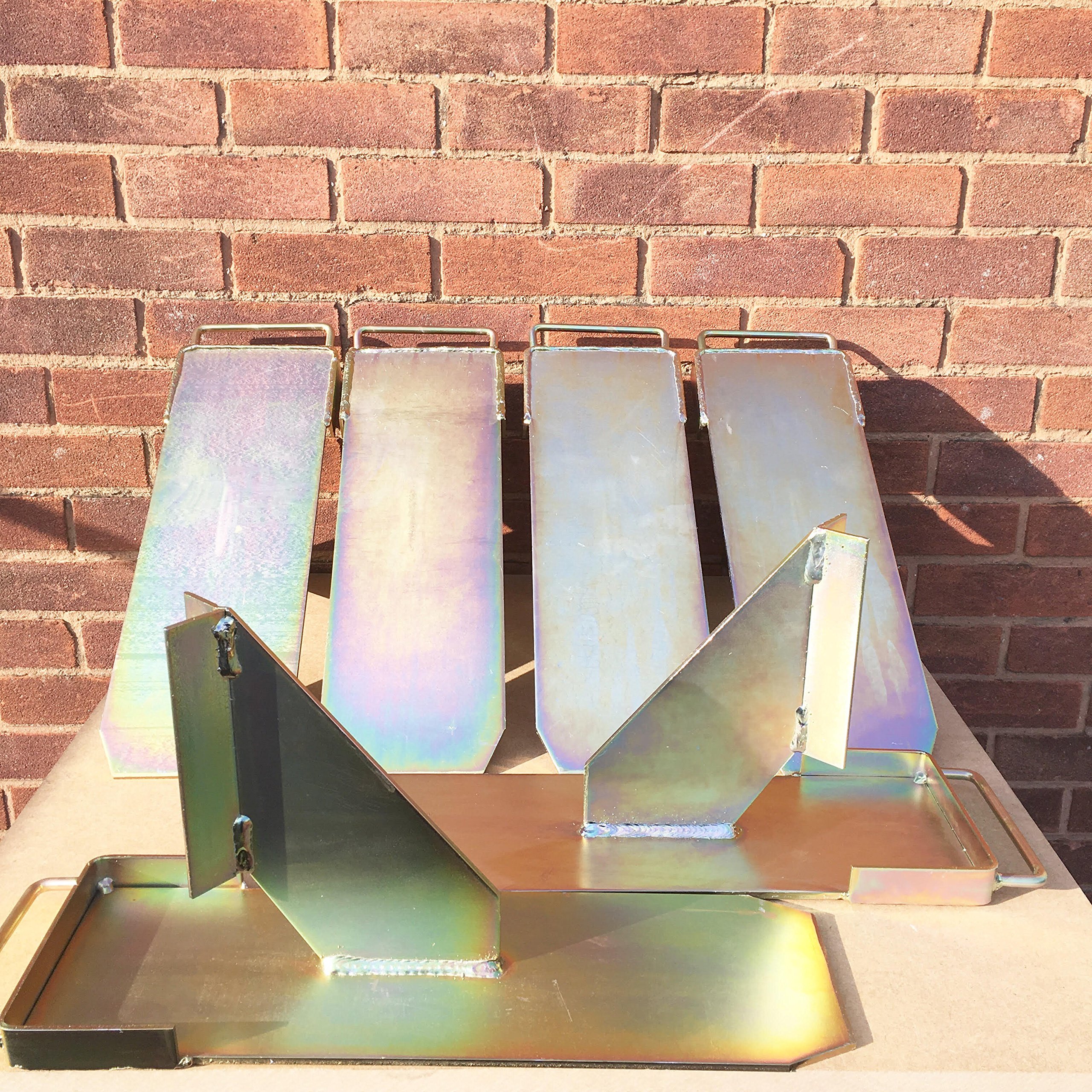Hill TOP FABRICATIONS LTD - 6 x Original Acro-Mate Prop Boys Brackets. Zinc Plated Gold for Long Lasting Non Corrosive Finish & Added Durability. Fits All Standard Acro Props - British Made