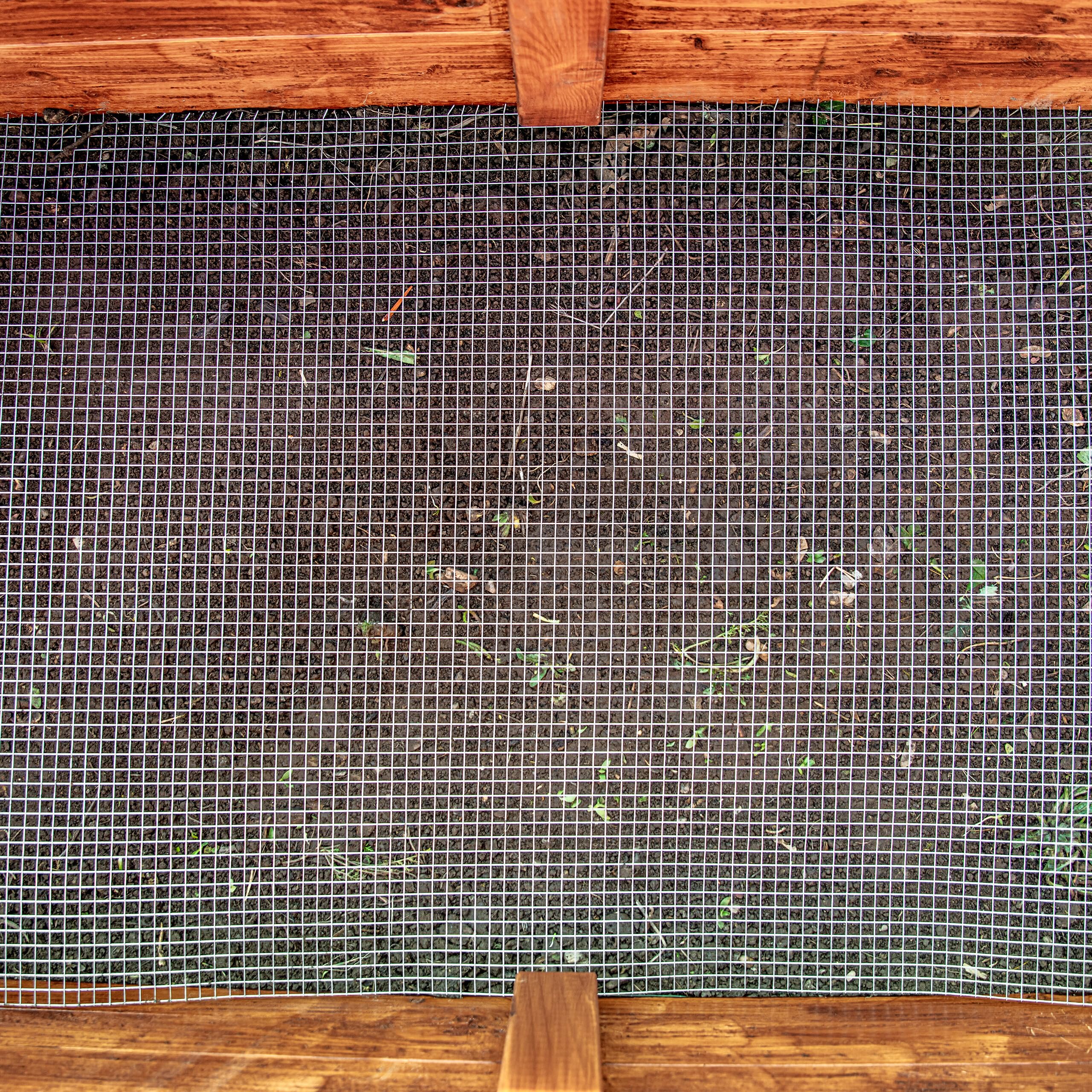 Relaxdays Malla Gallinero, 100 cm x 10 m, Rejilla para Vallas de 6,3 x 6,3 mm, Alambrada Conejera y Corral, Plateado