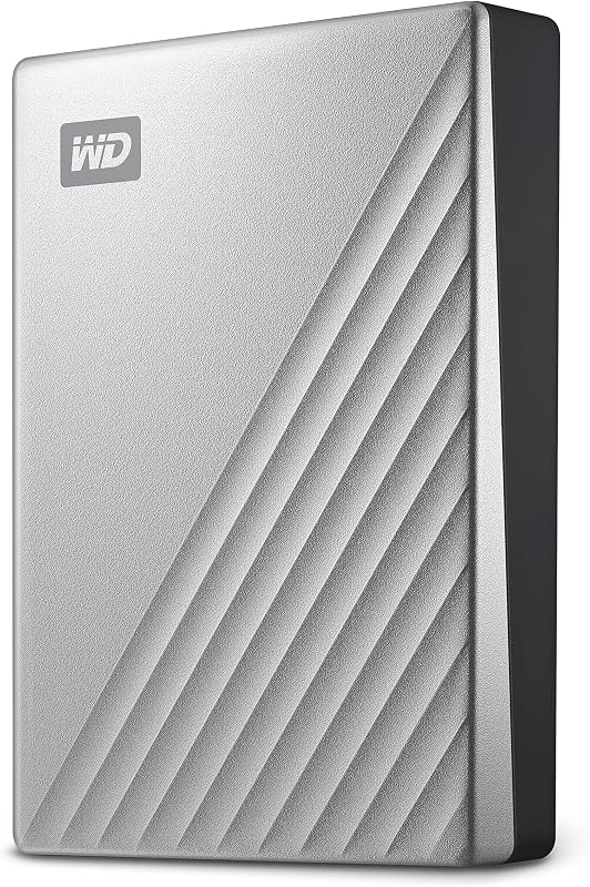 WD 2TB My Passport Ultra para Mac Silver, disco duro portátil, incluye software de copia de seguridad con defensa contra ransomware y protección con contraseña, compatible con USB-C y USB 3.1 - WDBKYJ0020BSL-WESN