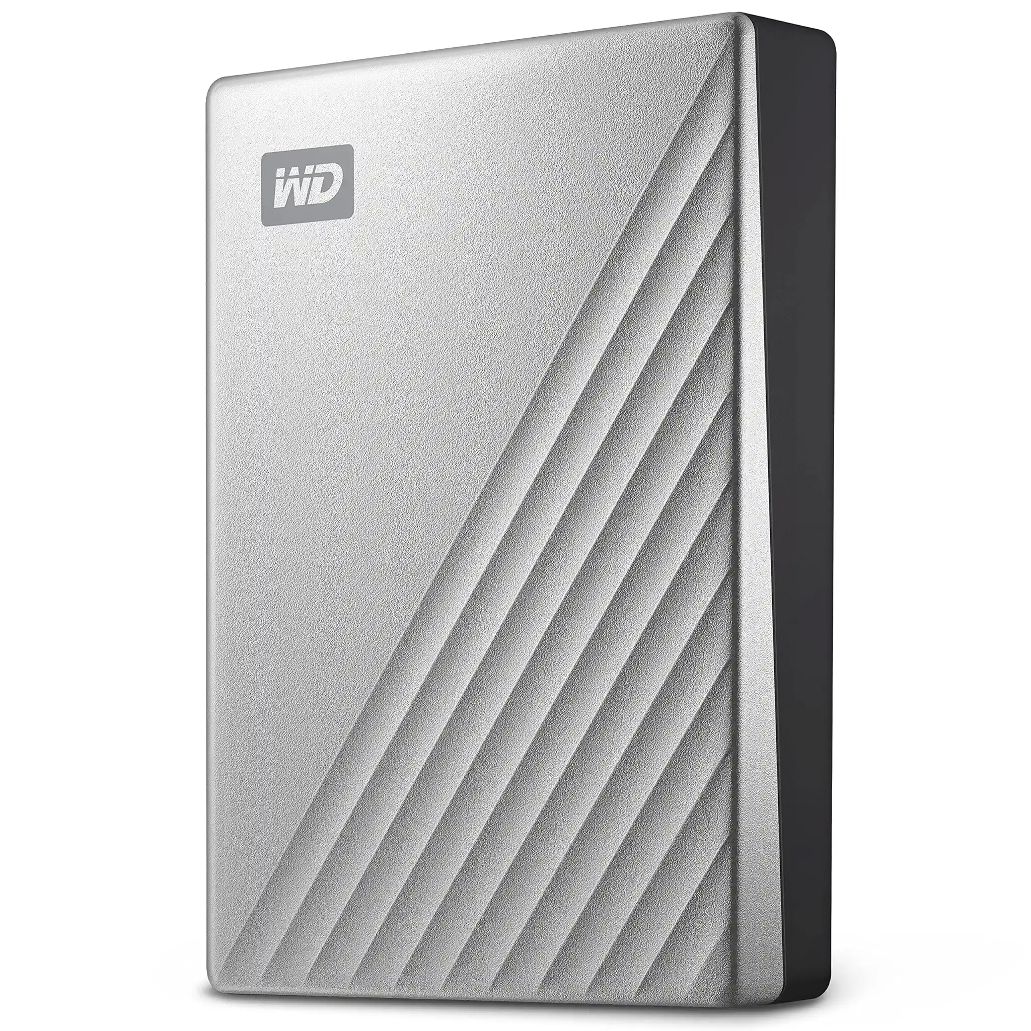 WD My Passport Ultra for Mac externe Festplatte 4 TB (mobiler Speicher, herunterladbare Software, Passwortschutz, Mac kompatibel, einfach einzusetzen) Silber