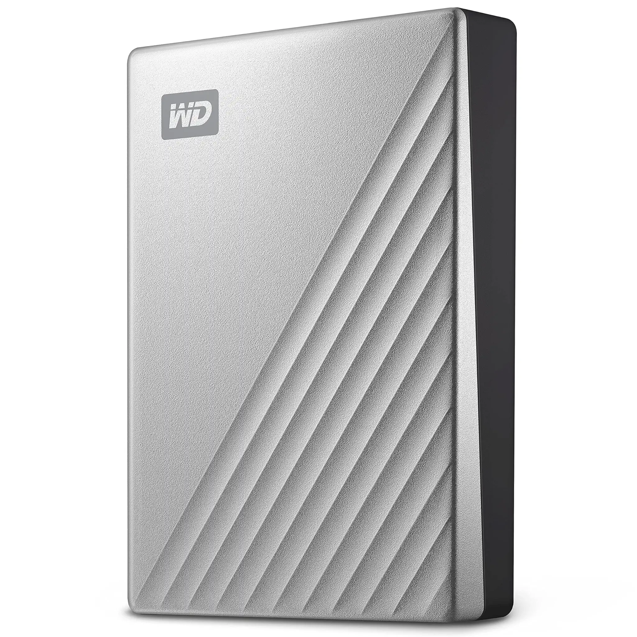 WD My Passport Ultra for Mac externe Festplatte 4 TB (mobiler Speicher, herunterladbare Software, Passwortschutz, Mac kompatibel, einfach einzusetzen) Silber