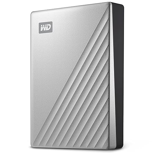 Western Digital 2TB My Passport Ultra for Mac Silver Portable External Hard Drive, USB-C - WDBKYJ0020BSL-WESN - Silver - 2TB - Mac