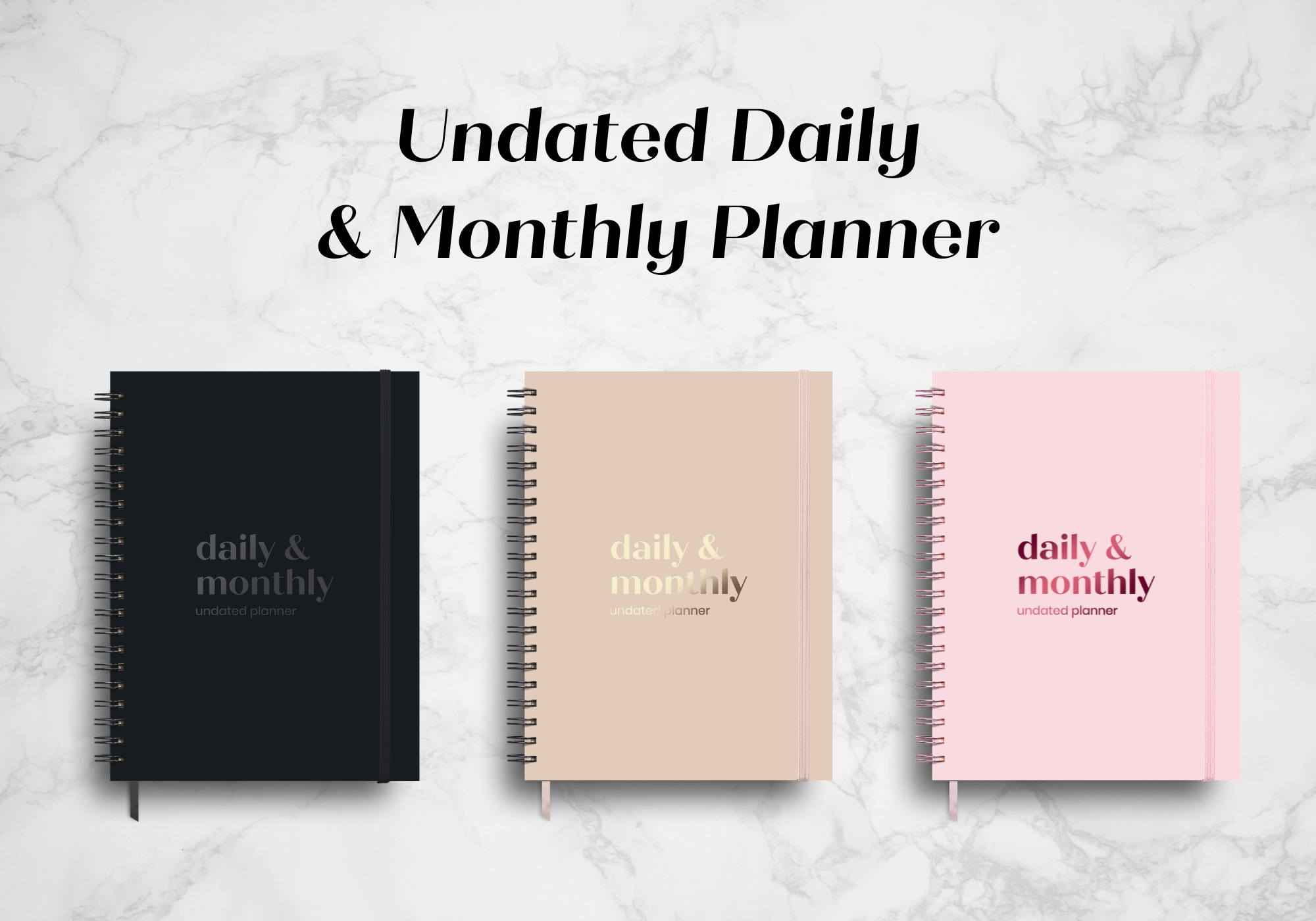Agenda Diaria Grande 8.5 X 11 Pulgadas - Planificador 6 Meses Sin Fecha