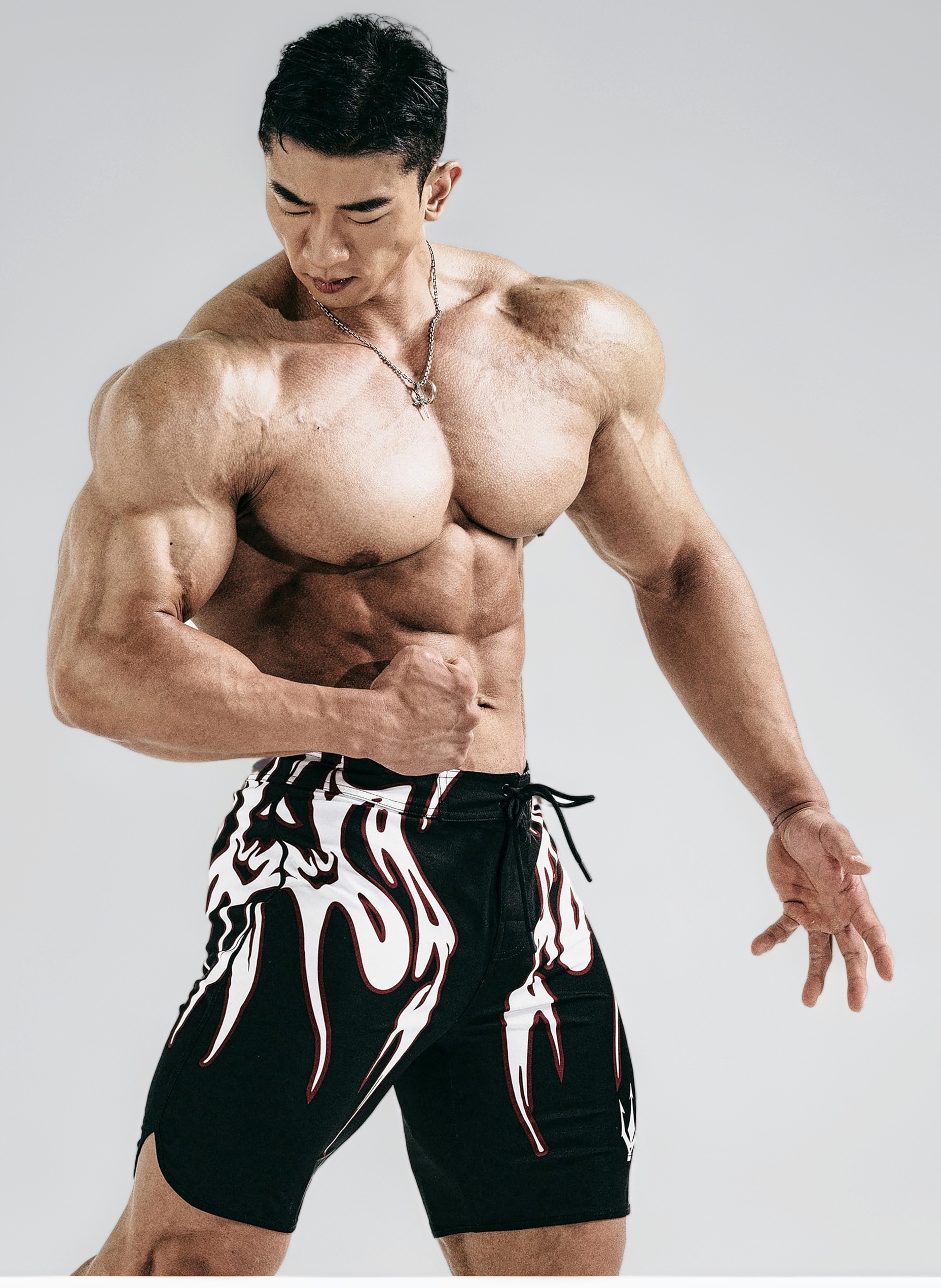 Amazon.co.jp: [FIED] IFBB メンズフィジーク ボードショーツ 15インチ