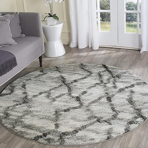 Vista 14 de Safavieh Retro Collection RET2144 - Camino de salón para dormitorio, abstracto, resistente a las manchas, 19.7 x 59.1 ft, color azul y azul oscuro