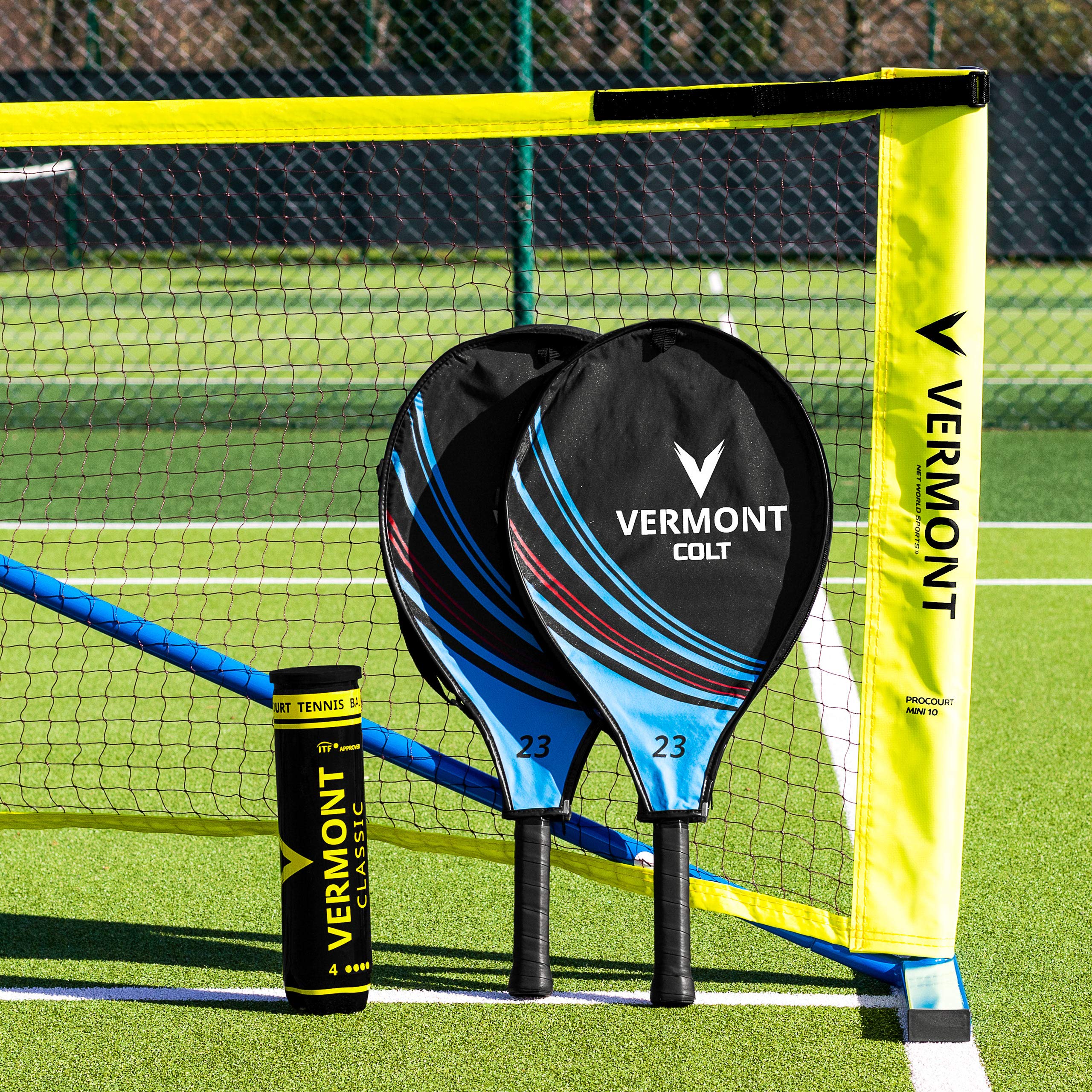 Amazon | Vermont Procourt ミニテニスネット&ラケットセット