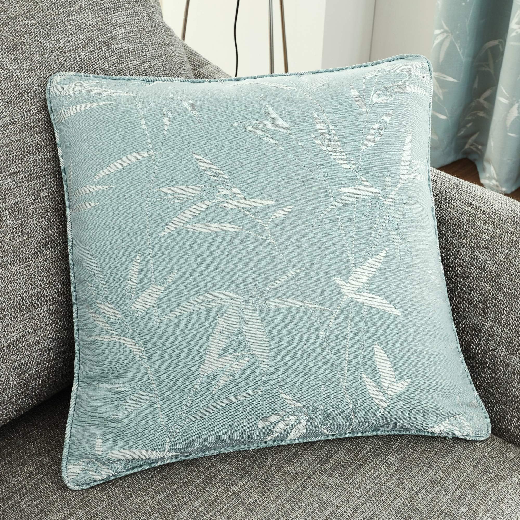 Curtina - Sagano - Filled Cushion - 43x43 cm | Duck Egg Blue