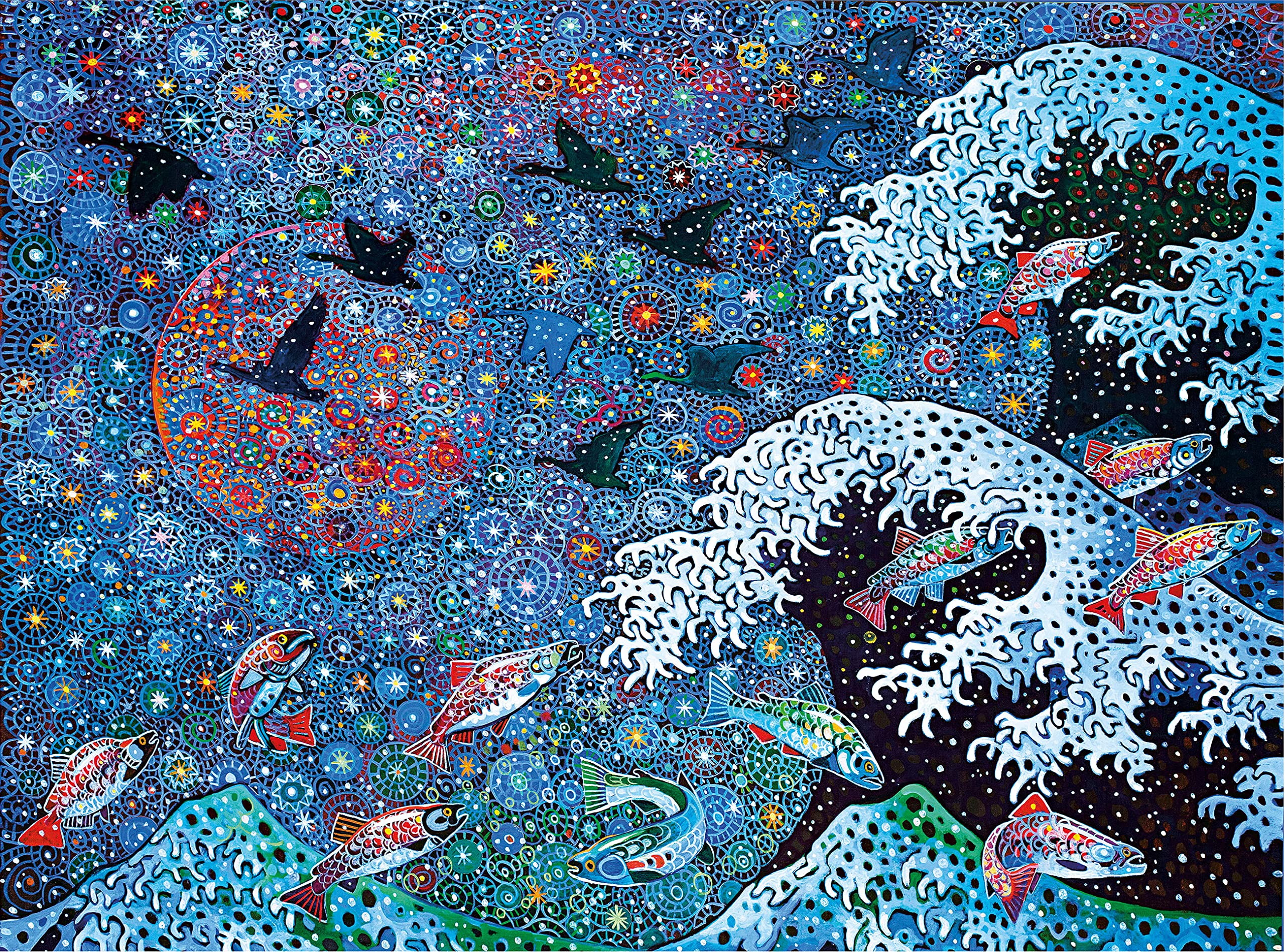 Bits & Pieces 1000 Piece Puzzle - Dancing Couple By The Clothesline By Susan Brabeau