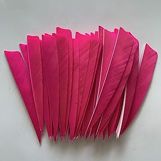 50PCS 3INCH 4INCH 5INCH Shield Archery Fletches Fletching Arrow Feathers RW LW for Hunting Traditional Bow Arrow Accessories