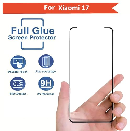 Image of Premium Tempered Glass Screen Protector Compatible for Xiaomi 17 | with Camera Lens Protector - Case Friendly, Anti-scratch and Bubble free installation kit