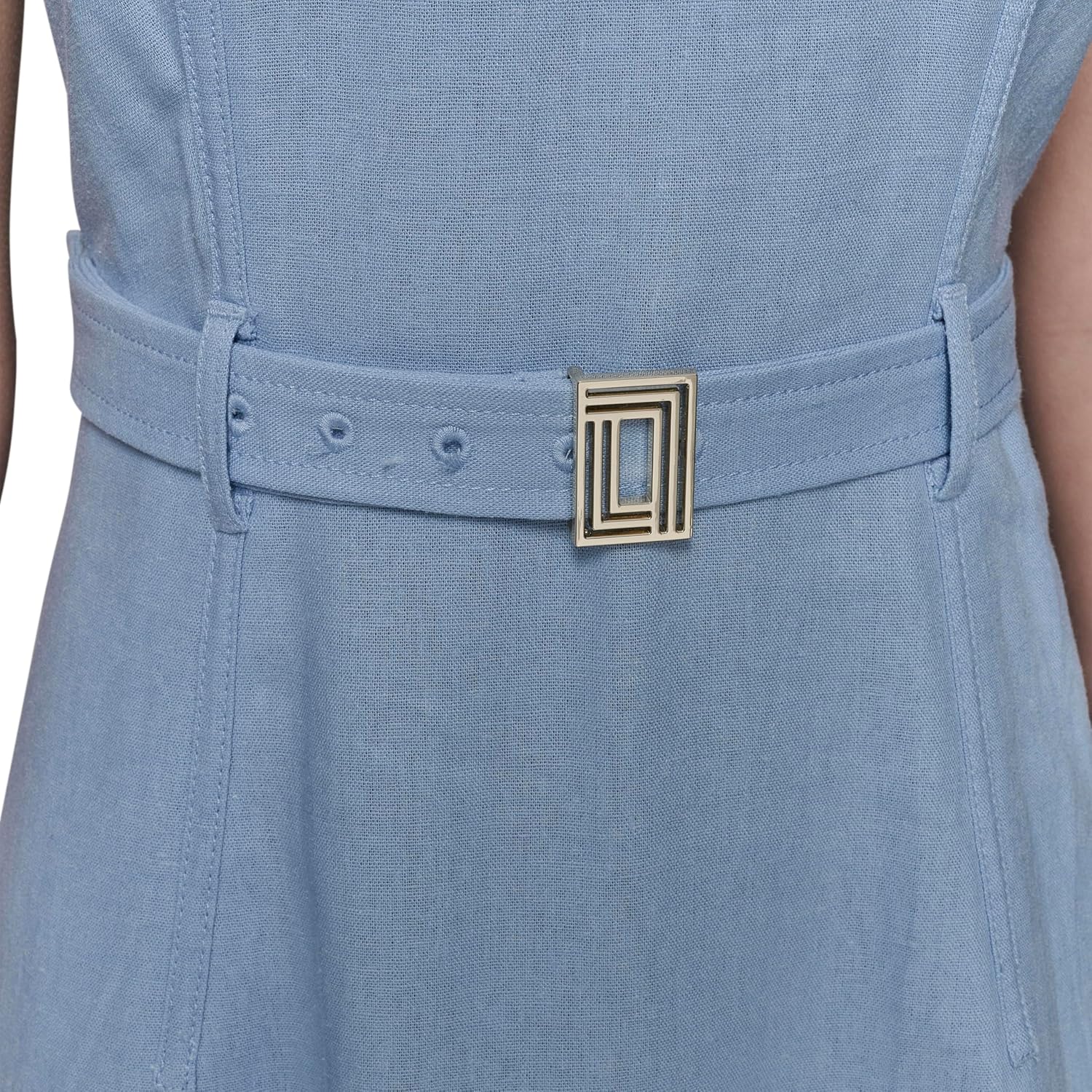 Karl Lagerfeld Womens Light Scoop Neck Sleeveless Midi Dress - Image 6