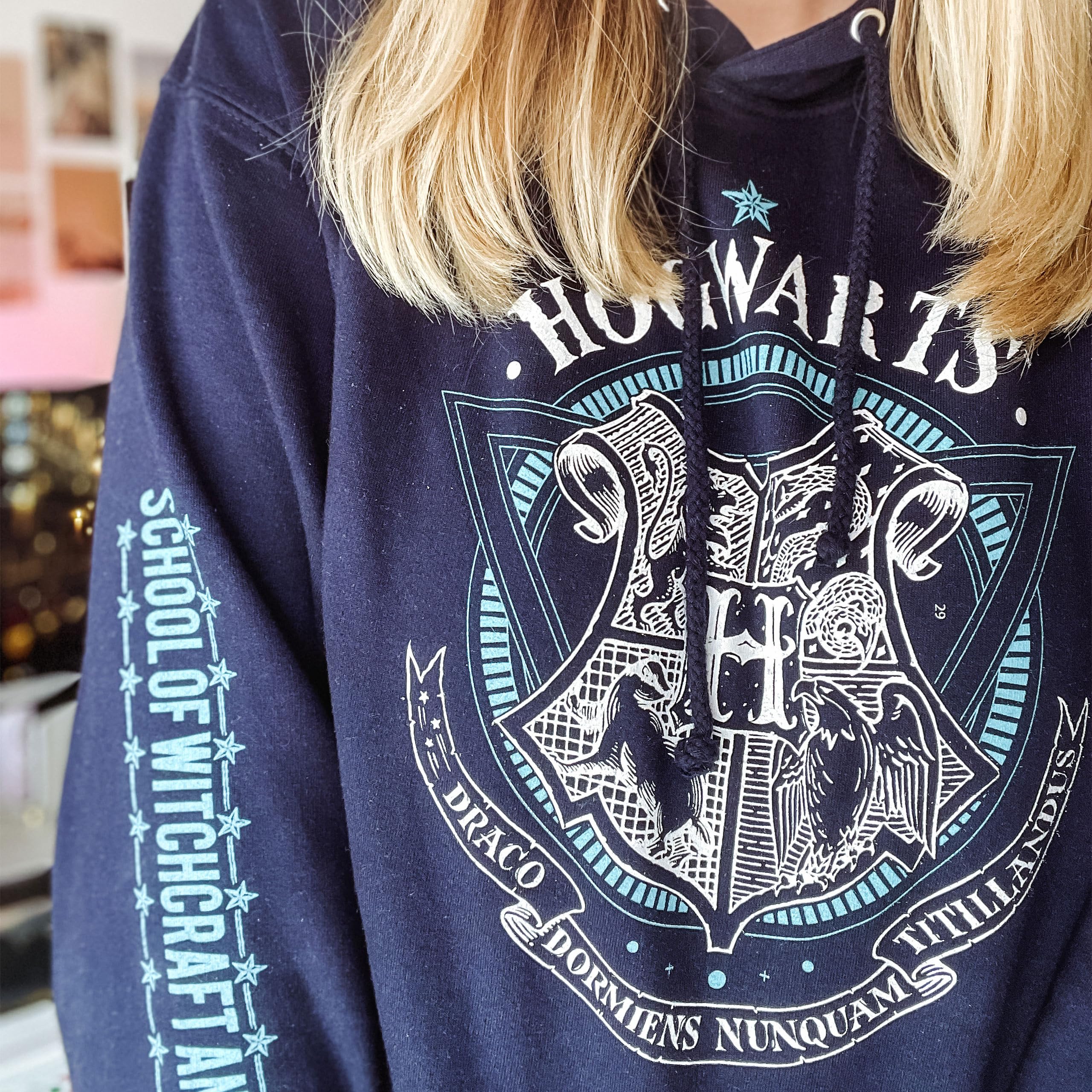 Elbenwald Harry Potter - Sudadera con capucha para hombre y mujer, unisex, algodón, color rojo y azul