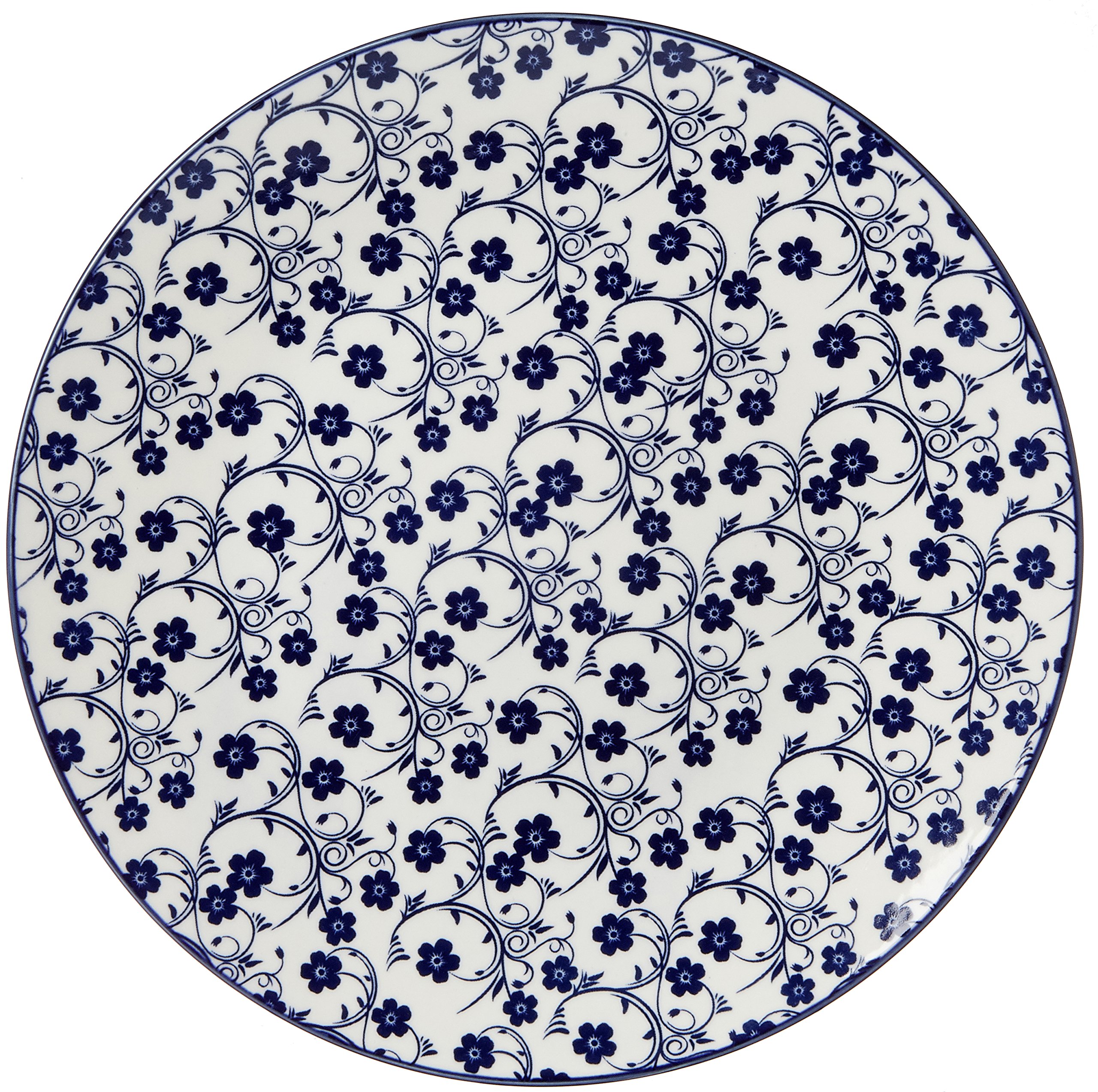 Ritzenhoff & Breker Royal Sakura 4-częściowy zestaw talerzy obiadowych, średnica 26,5 cm, naczynia porcelanowe, niebiesko-białe