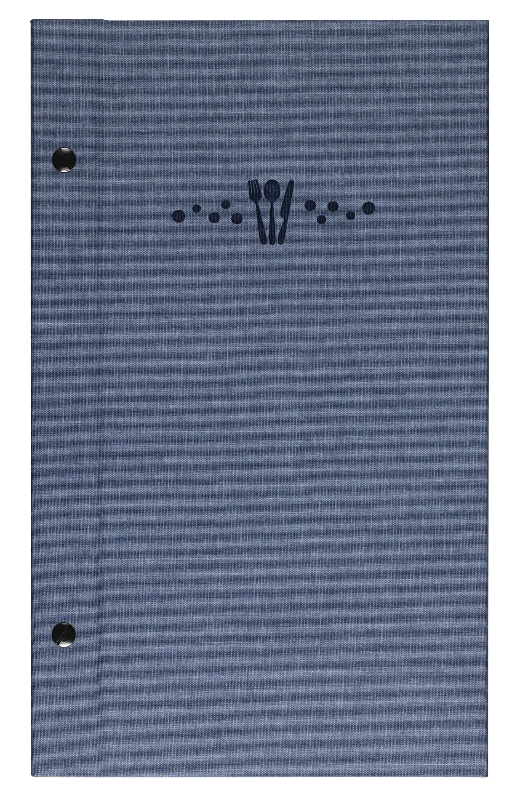 LACOR 28372 exte Sandro Collection 28372-Menu Holder Made External screwing, Heat Sealing in Blue, 19x32 cm, Telflex