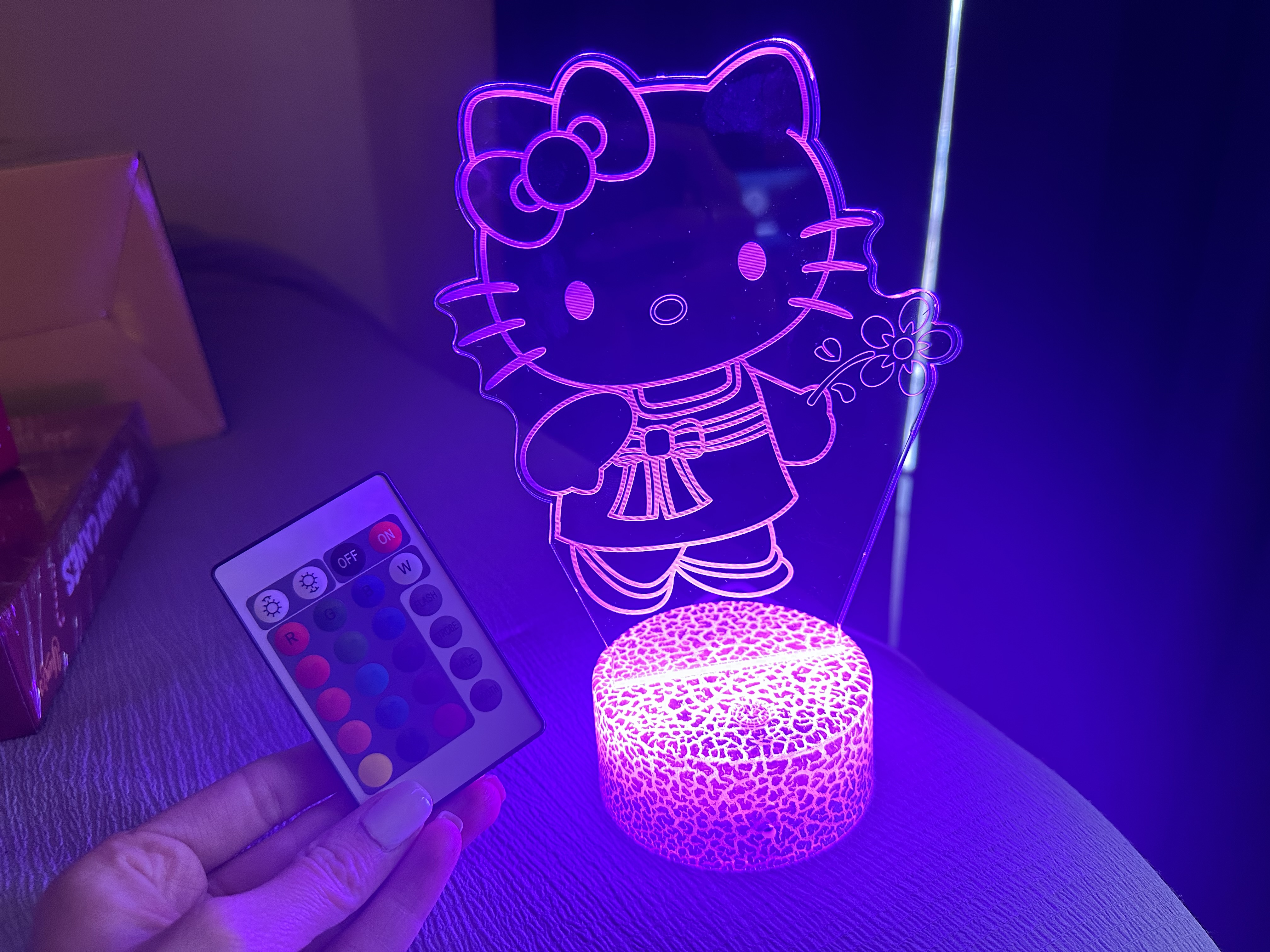 Watch Super cute Hello Kitty night light! Would make a great gift