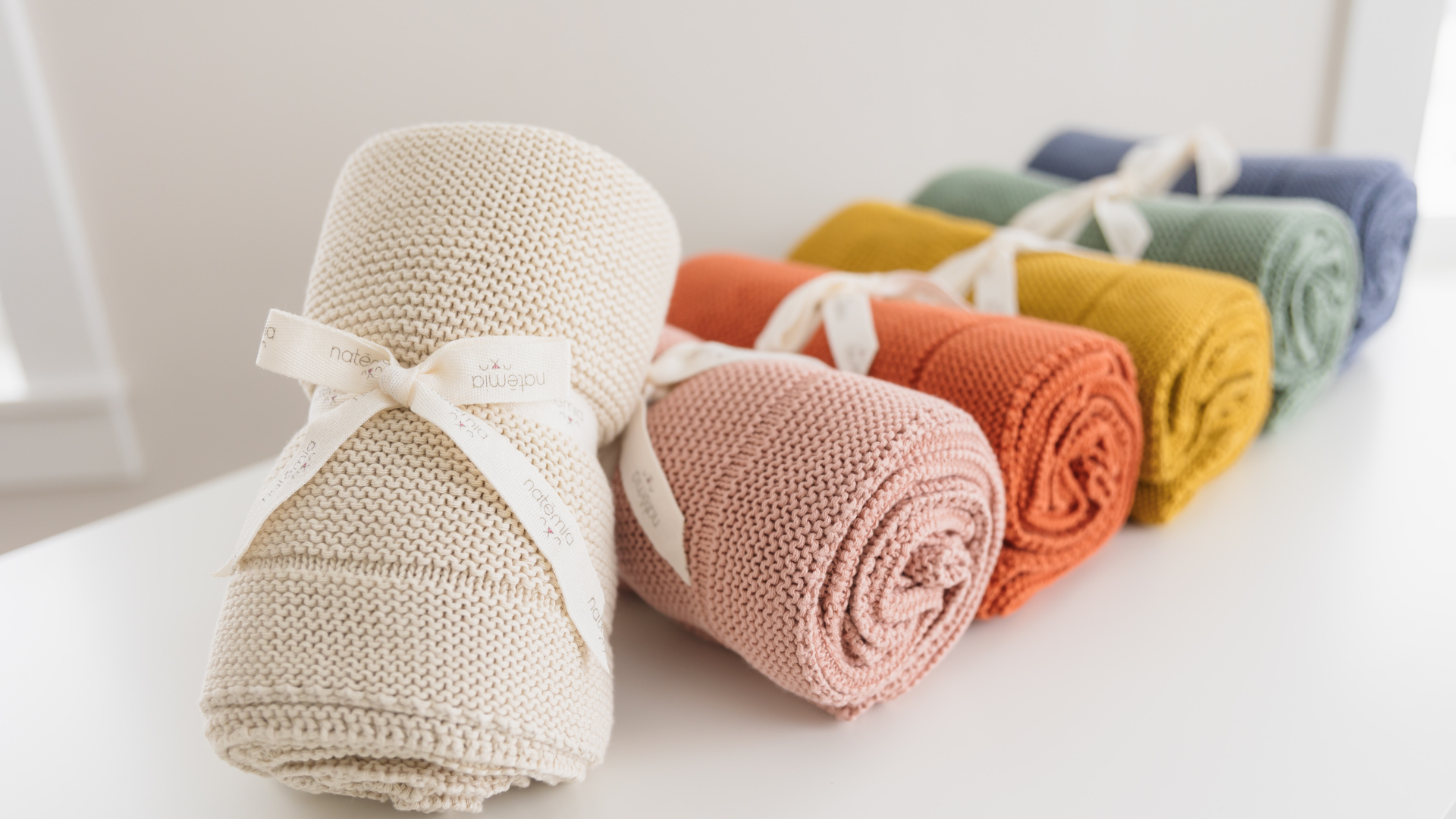 Natemia Muslin Baby Blanket - Organic, 72 X 60 Inches, Rayon From Bamboo & Cotton, Multi-Use Swaddle, Towel, Stroller Cover