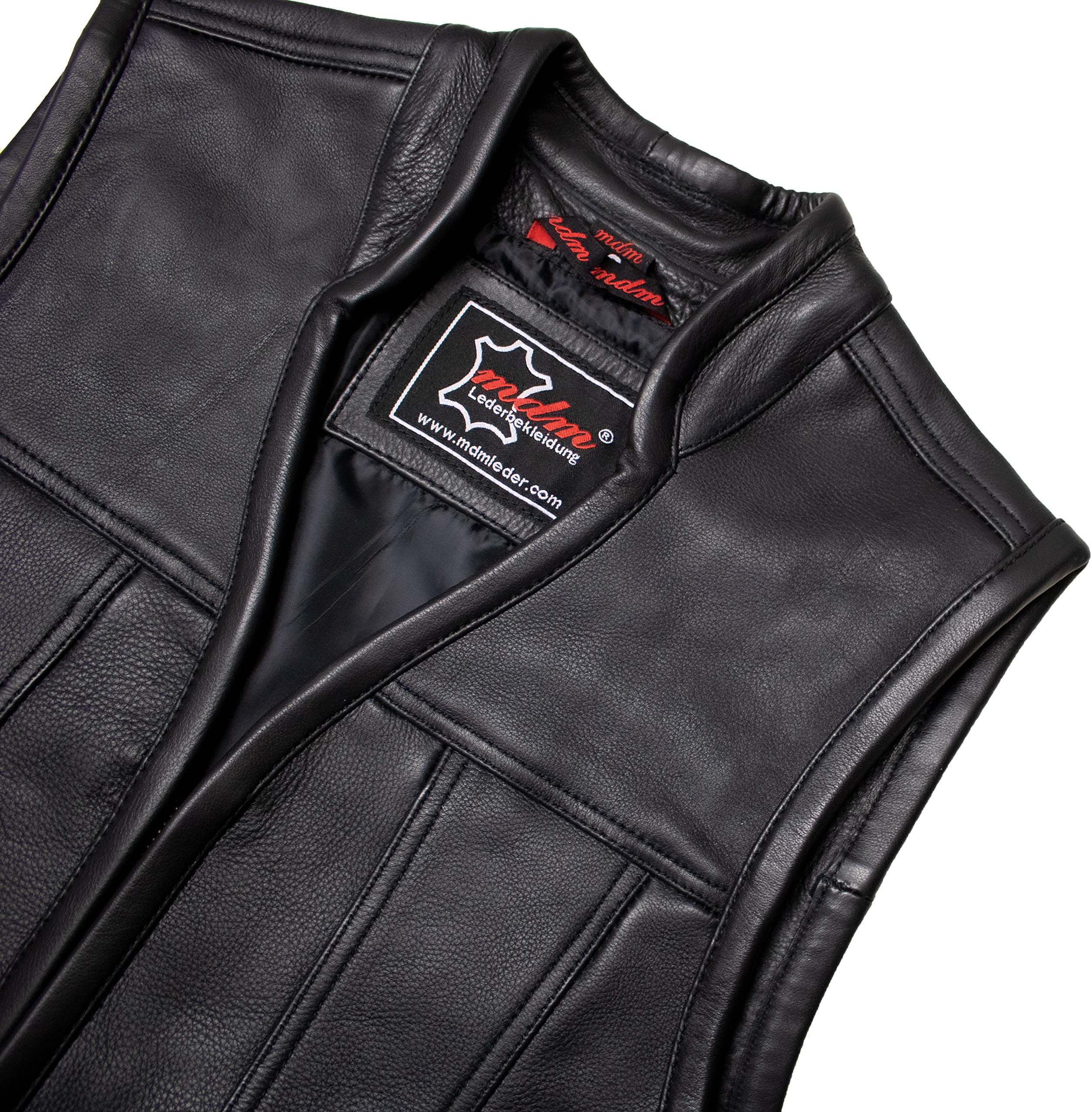 Eleganti Creazioniinpelle Gilet Lacci Rider Custom Vera Pelle