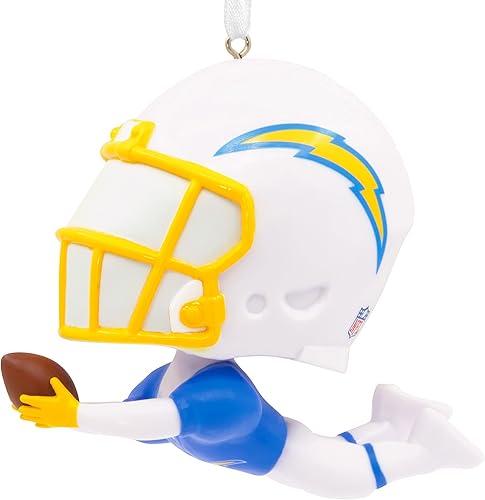 Hallmark NFL Los Angeles Chargers Bouncing Buddy Adorno de Navidad